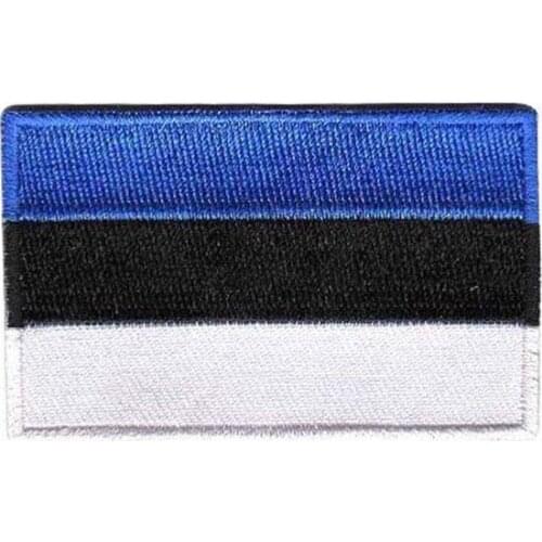 2.5" Estionia Patches For Clothing/Embroidery Patch merrow&flat broder iron on backing free shipping by Post