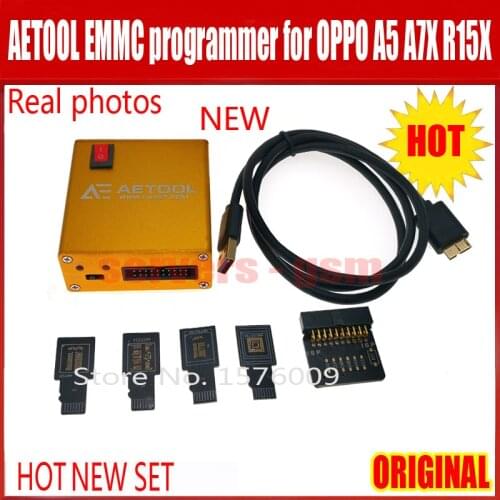 NEW ORIGINAL AETOOL Box with Source Welding Plate + Cable / AETOOL EMMC programmer +5 ADAPTER for R15 R15X A5 A7