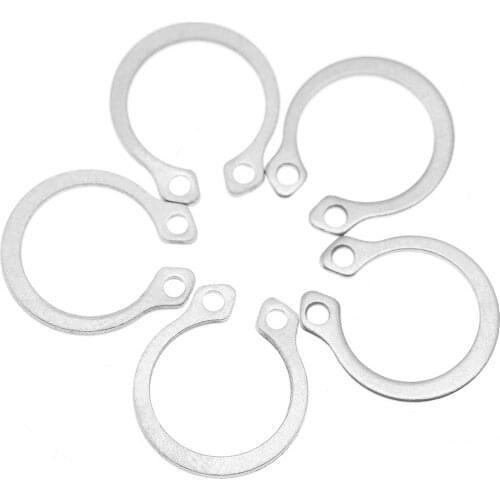 New 120pcs Circlip Stainless Steel Snap Retaining Ring Circlip Assortment Set 9mm - 14mm Circlips With Box Dropshipping