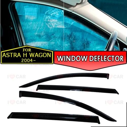 Window deflectors for Opel Astra H Wagon 2004- car window deflector wind guard vent sun rain visor cover car styling