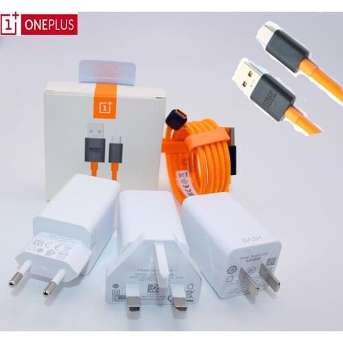 Original Oneplus 6 DASH Charger one plus 5t 5 3t 3 5V 6t Quick fast charging Adapter USB 3.1 Type-C Data line dash Charge cable