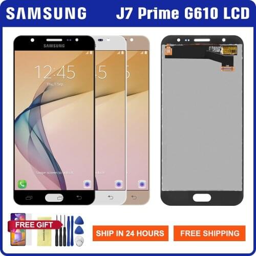 Original 5.5'' LCD for SAMSUNG Galaxy J7 Prime Lcd Display Touch Screen Digitizer Assembly For Samsung J7 Prime G610 G610F LCD