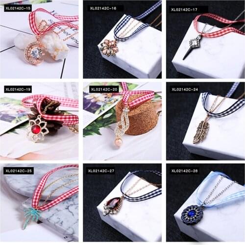 Different Style Women Trendy Tape Choker Necklace 2018 Hot Sale Charm Brand Jewelry Necklace