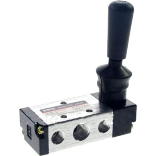 Pneumatic Valve 5 Way 2 Position 3/8" BSPT Hand Lever Operated 4H310-10 1PC