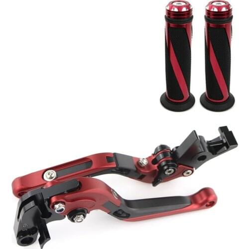 Fit For YAMAHA YZFR1 YZF-R1 2017 Year Motorcycle CNC Aluminum Adjustable Foldable Clutch Brake Levers And Handlebar Grips