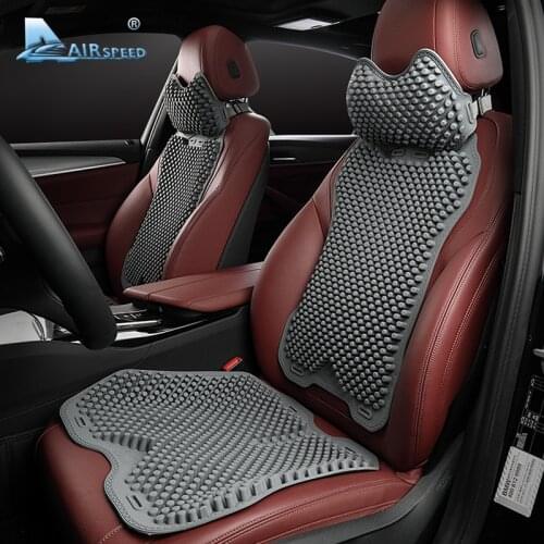 Airspeed Silicone Car Pillows Car Neck Support Lumbar Support Cushions for Subaru Forester Impreza Outback XV Legacy Accessories