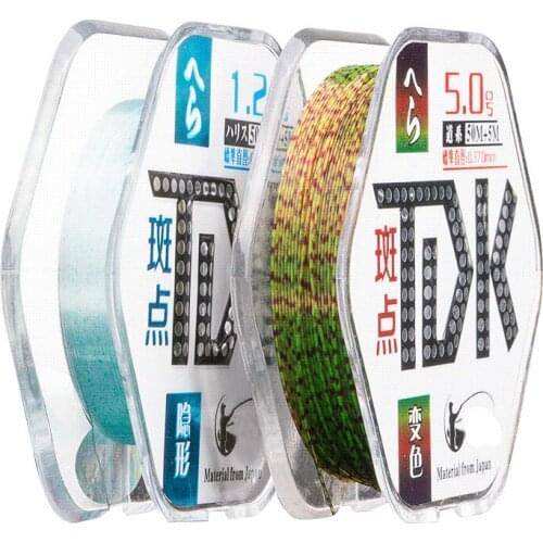 Lawaia Fishing Line 55m Long Invisible Spot Color-changing Nylon Competitive Fishing Line Invisible Tough Wear-resistant Fishing