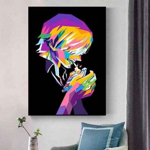 Sanji One Piece Canvas Painting Wall Anime Art Pictures Prints Home Decor Wall Poster Decoration For Boys Room Decor