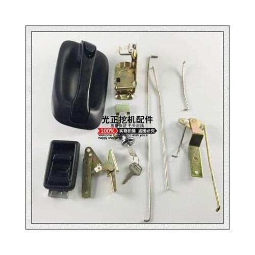 SH200A3/240/300A3-C3-Z3 cab door lock, lock core, outer handle excavator accessories