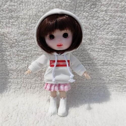 New ob bjd Doll Clothing Hooded sweater coat Hoodies for ob11,obitsu11,Molly, 1/12bjd doll accessories clothes for dolls