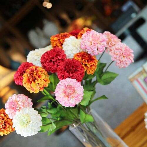 66cm Chrysanthemum Fabric Artificial Flower Branch For Wedding Home Decoration Mariage Flores Accessories Simulation Flowers