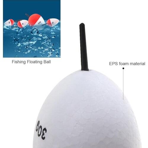 14pcs/lot Durable EPS Foam Hard Fishing Floats Ball with Bobber Buoys and Vertical Float for Sea Fishing