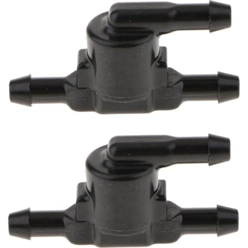 2X Windshield Wiper Washer T Connector 85321-28020 for Toyota Camry Corolla Single-hole nozzle Black mold plastic