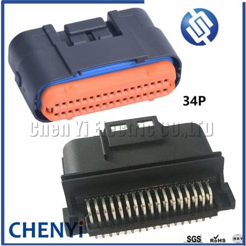 34 pin Waterproof connectors auto ECU electronic control unit automotive computer control system plug MX23A34XF1 MX23A34SF1