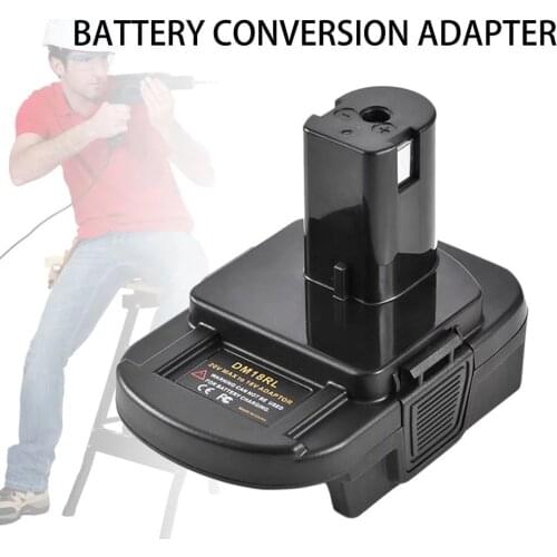 DM18RL Battery Converter Adapter USB DM20ROB Converter Suitable for RYOBI for DEWALT 20V Milwaukee M18 To 18V Battery Adapter