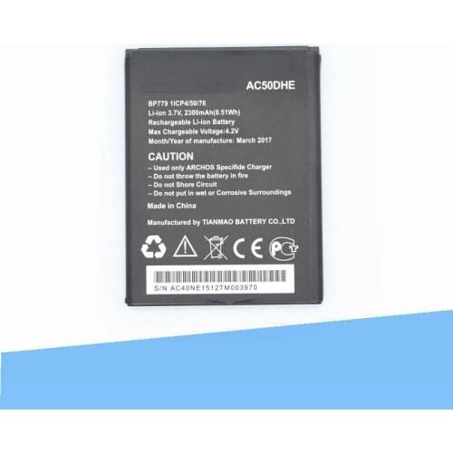 ISkyams 1x 2300mAh AC50DHE Mobile phone battery for ARCHOS AC50DHE 50d Helium 4G batteries