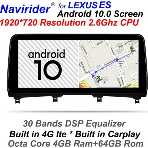4GB RAM Android 10 Car Audio Radio For Lexus RX 200t RX200t 2020 RX300 RX330 RX350 RX400h RX450h RX350L RX450hL GPS Navigation