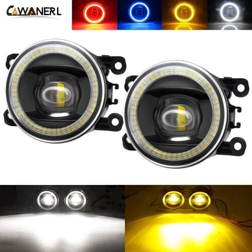 2 Pieces Car Fog Light LED Lens Angel Eye DRL Daytime Running Lamp 30W 8000LM 12V For Jaguar X-Type S-Type XK XJ X358