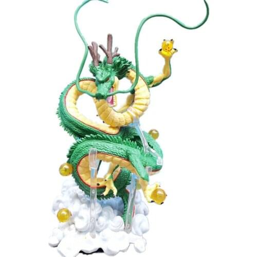 Bandai 15CM Kawaii Anime Dragon Ball Series Miracle Green Shenron Figure Action Figure Model Toy Boy Girl Gift