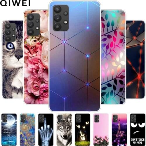 For Samsung Galaxy A32 5G Case 6.5'' Printing Silicone Soft TPU Clear Phone Cover For Samsung A32 Cases Back Shells A 32 2021