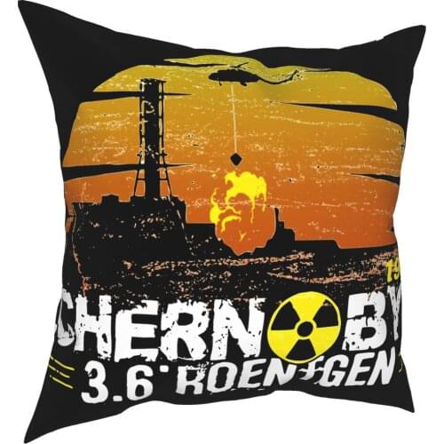 Chernobyl Catastrophe In 1986 3.6 Roentgen Pillowcase Printing Polyester Cushion Cover Decorative Throw Pillow Case Cover
