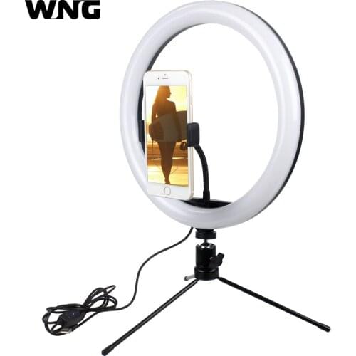 Dimmable 30cm 12" Photography Lighting LED Selfie Ring Light Ring Lamp With Mini Tripod for YouTube Makeup Video Live Studio