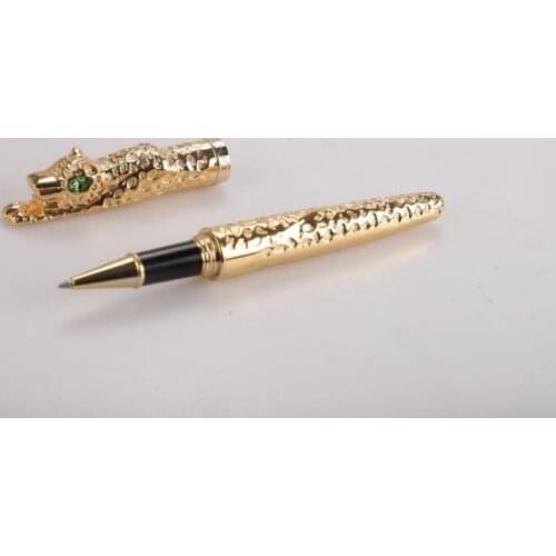 Ancient Jinhao Cheetah Full Metal Golden Roller Ball Pen Luxurious Exquisite Advanced Writing Gift Pen For Business Office Gift