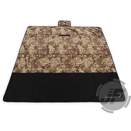 Emerson Extra Large Picnic Blanket 500D Nylon Outdoor Waterproof Pad Handy Lunch Mat Tote Dual Layers Rug For Camping Beach