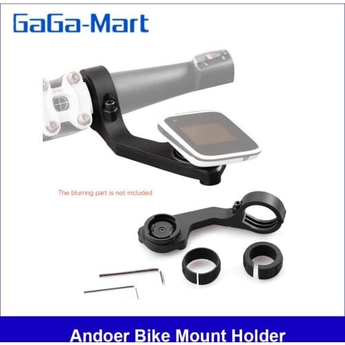 Andoer Bike Mount Holder Handle Bar Computer Mount Out-front Bike Mount 25.4mm / 31.8mm for Polar M450 V650 GPS Bike Computer