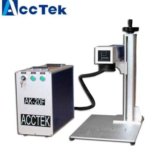 Hot selling cheap desktop 20W fiber laser marking machine for metal anminal ear tags plastic auto parts
