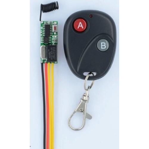 Mini Remote Switch 3V 3.5V 5V 12V Micro Wireless Relay Switch NO COM NC Small Relay Receiver Transmitter Door Lock