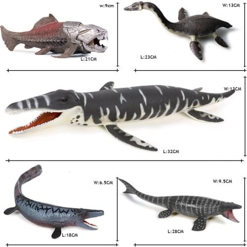 Animal Model Prehistoric Sea Life Wild Dunkleosteus Oenux World Dinosaur Real Mosasaurus Model Boy Toy Kids Gift