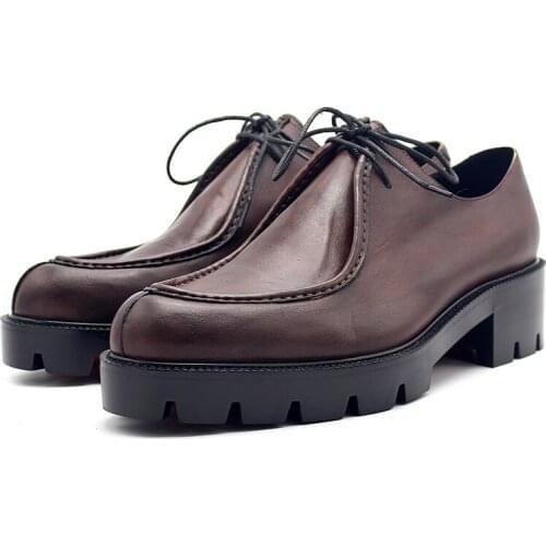 Fashion Pointed toe Desert shoes Genuine leather Men Shoes Oxford Casual shoes handmade Shoes for men
