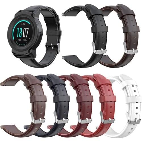 Genuine Leather Fashion T-shaped Watchband For Ticwatch pro/ Ticwatch E2 /Ticwatch S2 Replacement Strap Band Bracelet Unisex