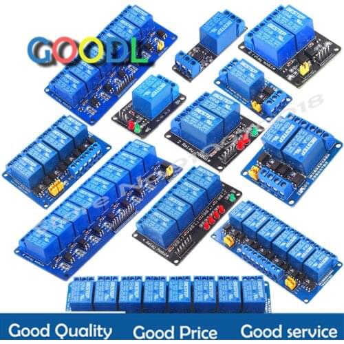 Módulo de canal de relé para arduino, módulo de relé de 5v, 12v, 1, 2, 4, 6 y 8 vías con salida de relé optoacoplador