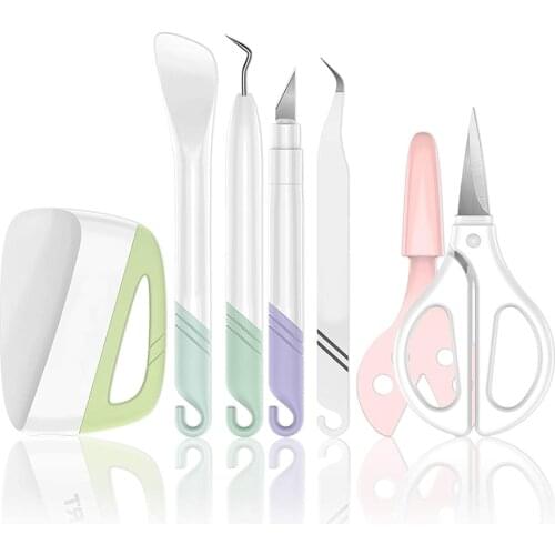 DIY Craft Vinyl Weeding Tools Set Cardstock Crafting Basic Tools Kit For Cricut Maker Silhouette/Oracal 631 651 751 Vinyl