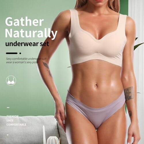 Womens Underwear Lingerie Set Bra Womens Panties Sexy Bralette Womens Tube Top Lace Bra Push Up Bra Sexy Lingerie Brief Sets