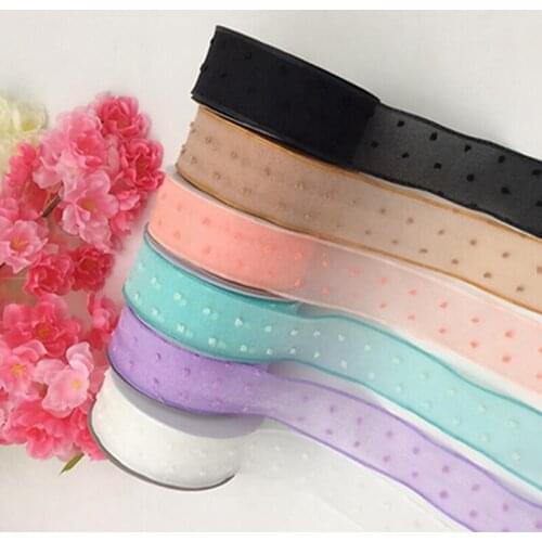 New Organza Chiffon Yarn Fringe Ribbon DIY Gift Woven Ribbon Garment Accessories Gift Packaging Wedding DIY Craft