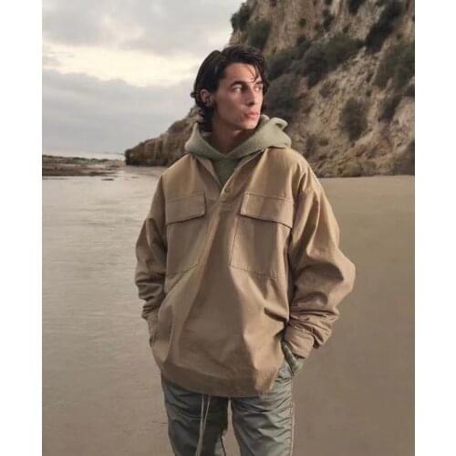 Grace Of God 7TH Spring New Mens Fashion High Street Hip-Hop Casual Loose Canvas Sand Wash Tooling Jacket