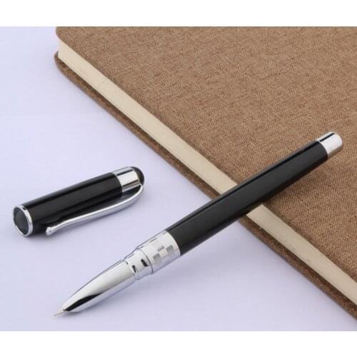 Luxury black Finance NIB fountain pen Very fine Fluent Stationery Office school supplies Writing Gift new ink pen