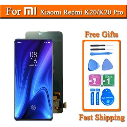 6.39 inches Super Amoled Display For Xiaomi Redmi K20 LCD Touch Screen Digitizer Panel Assembly For Xiaomi Redmi K20 Pro LCD