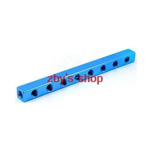 1/4" PT 11 Ports 8 Way Quick Couplings Air Hose Manifold Block Splitter