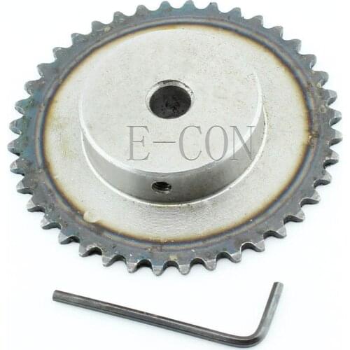 1pcs 10mm Bore 40 Teeth 40T Metal Pilot Motor Gear Roller Chain Drive Sprocket