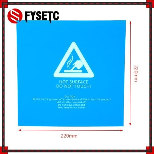 1pc 3D Printer Frosted Heated Bed Sticker Blue Hotbed Build Sheet Plate Sticker 220x220mm For Wanhao Anet A8 A6 MK3 Ender 5