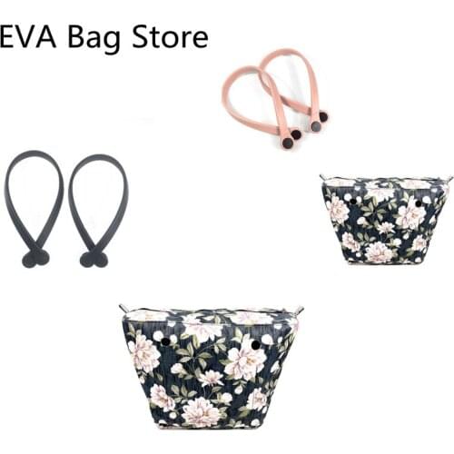 1 pcs inner standard classic size canvas bag and one handle for obag