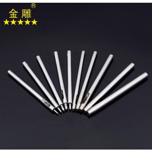 10 sets of round punches, belt punches, punch punches, leather punches, DIY leather tools, belt punches