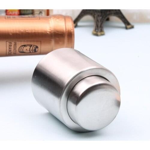 100pcs/lot Free Shipping Wholesale Stainless Steel Champagne Stopper Sparkling Wine Bottle Stoppers Plug Sealer