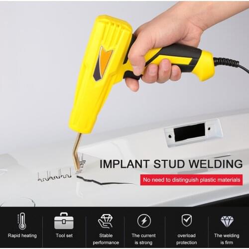 100W Handy Plastics Welders Garage Tools Hot Staplers Staple PVC Repairing Machine Car Bumper Repairing Stapler Welding Tool