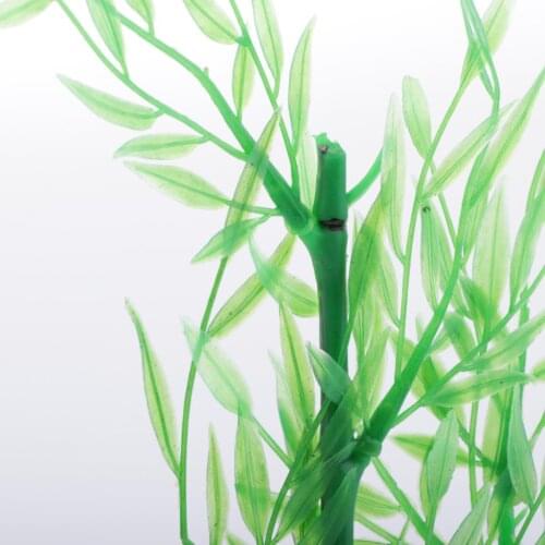 1x Fish Tank Artificial Bamboo Plant Ornament Betta Hideout for Aquarium