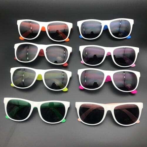 60 Pairs Neon Customized Party Sunglasses Dark Lenses 80’s Style Perfect Colorful Wedding Beach Party Favors Goody Bag Fillers